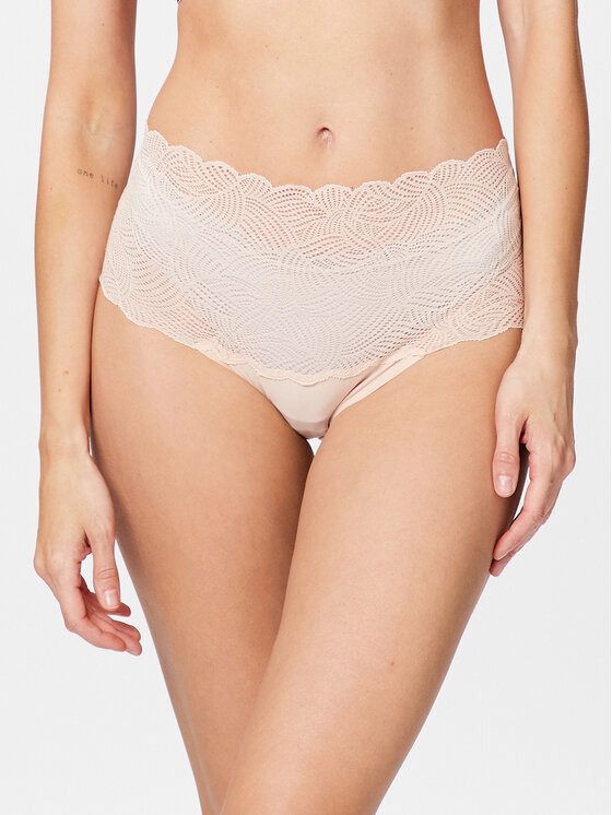 Chantelle Figi klasyczne z wysokim stanem Soft Stretch C11G80 Beżowy