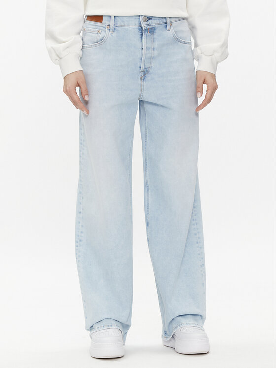 Replay Jeansy WA517.000.77365C Niebieski Relaxed Fit