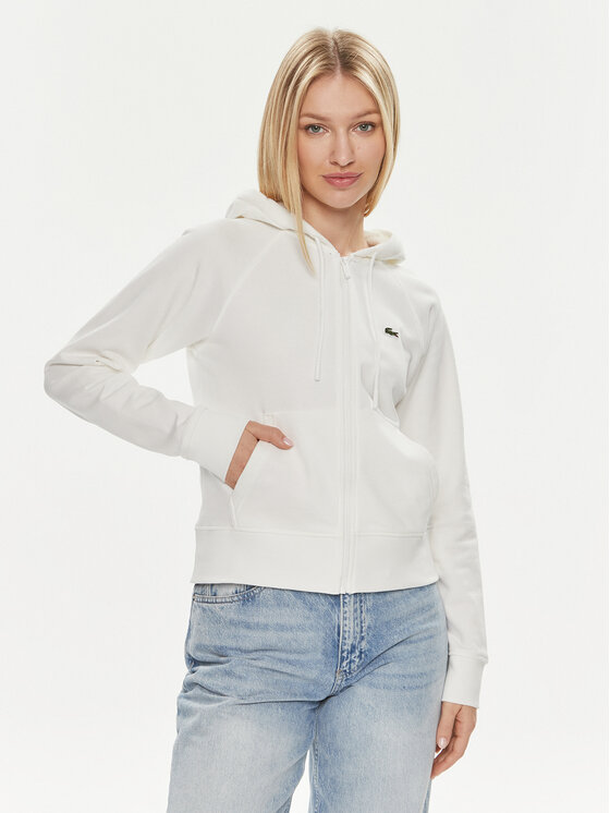 Lacoste Bluza SF9213 Biały Regular Fit