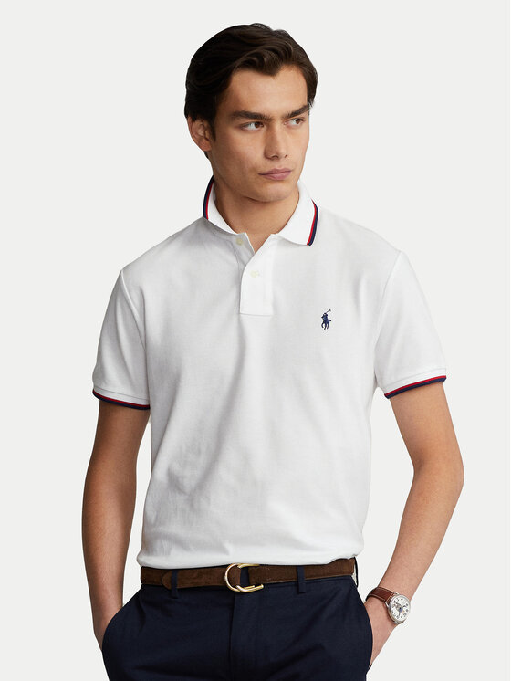 Polo Ralph Lauren Polo Classics 710842621002 Biały Slim Fit