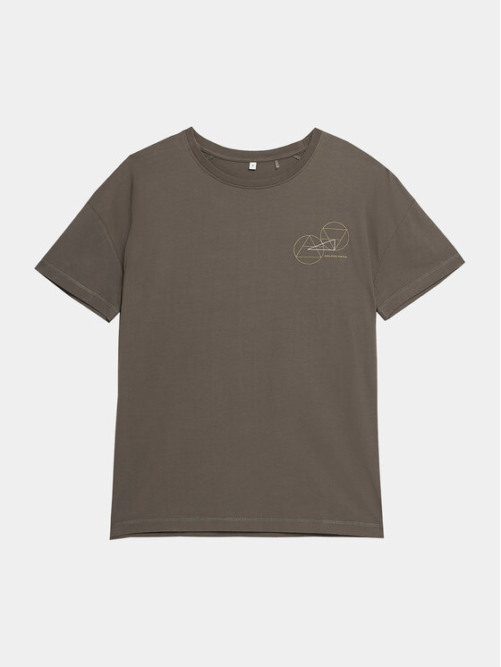 Outhorn T-Shirt OTHAW23TTSHF0920 Szary Regular Fit