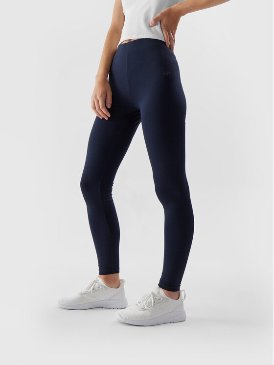 4F Legginsy 4FAW23TTIGF108 Granatowy Regular Fit