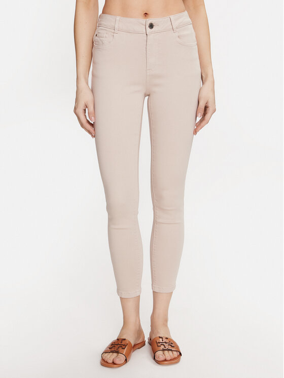 Morgan Jeansy 241-POLIA1 Beżowy Skinny Fit