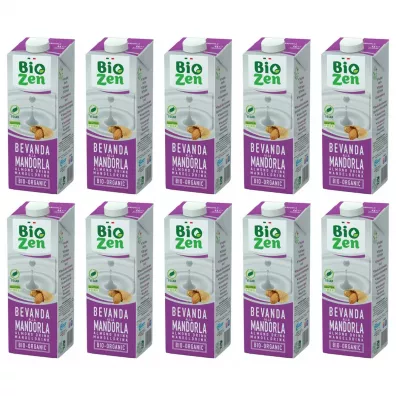 Biozen Napój migdałowy bezglutenowy Zestaw 10 x 1 L Bio