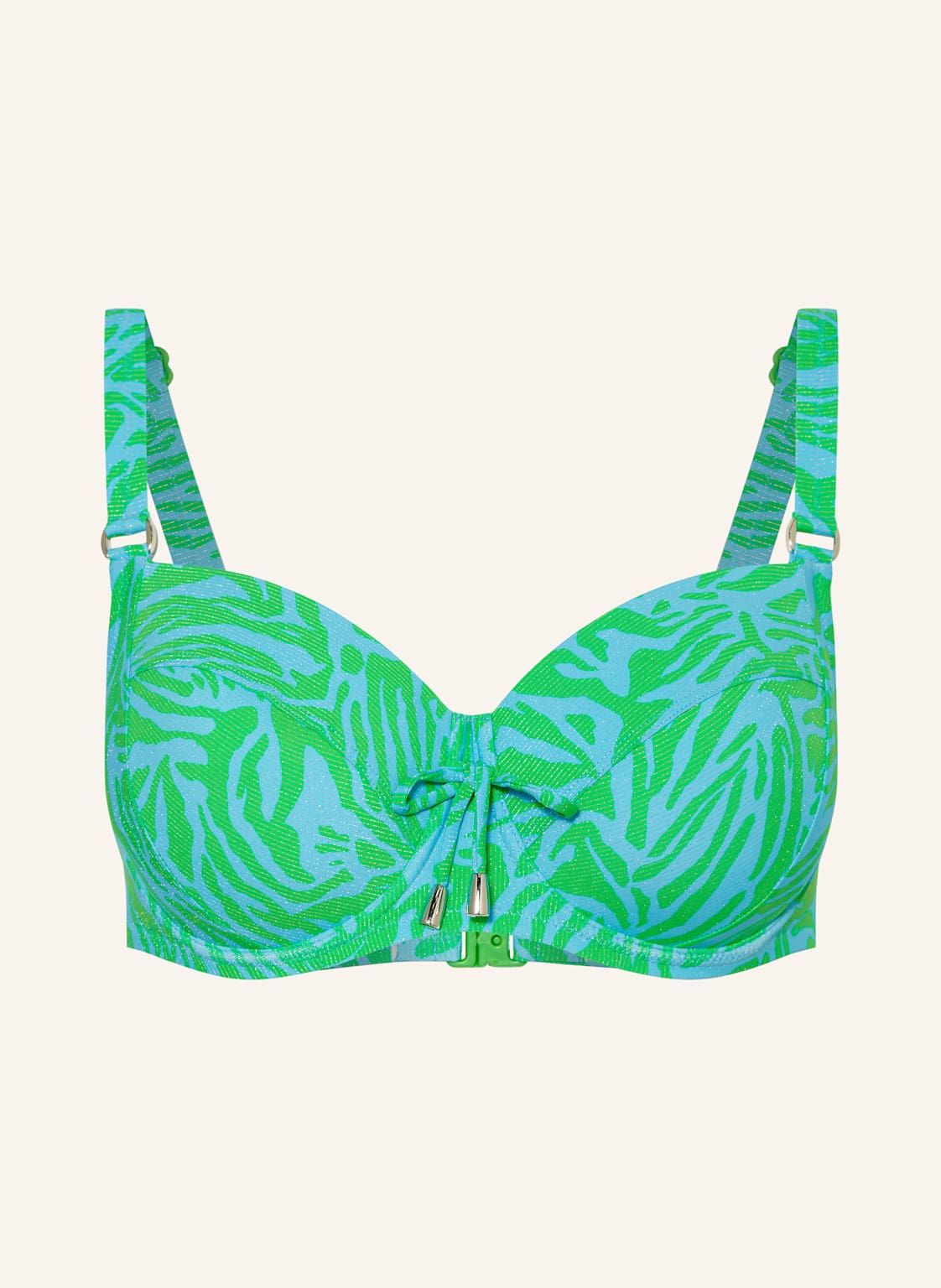 Lidea Góra Od Bikini Z Fiszbinami Aqua Muse Z Błyszczącą Przędzą gruen