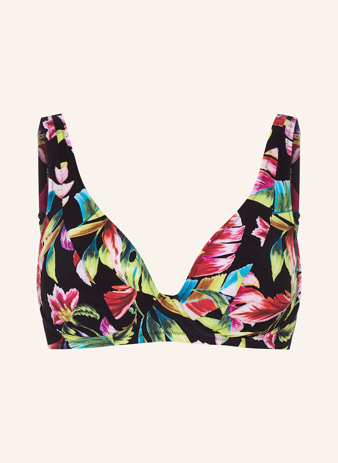 Lidea Góra Od Bikini Z Fiszbinami Exotic Blaze schwarz