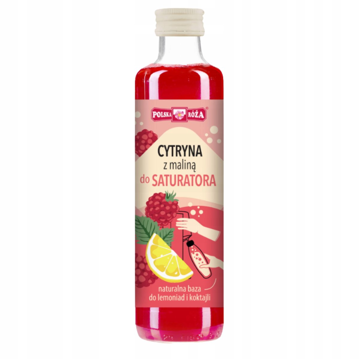 POLSKA RÓŻA Syrop Cytryna z Maliną do Saturatora Lemoniada Jakość 250ml