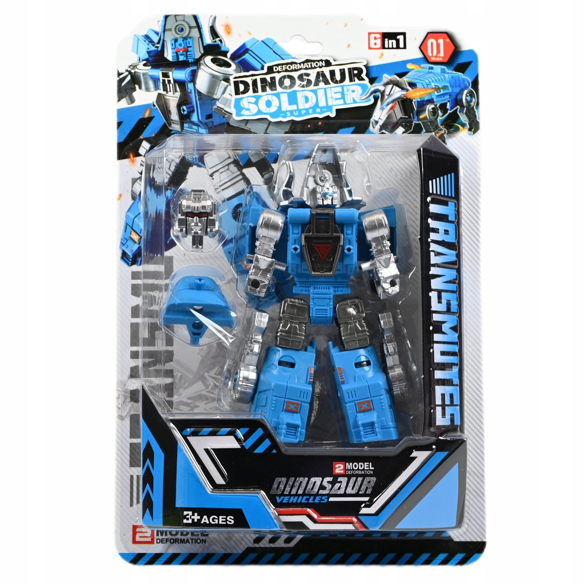 ROBOT DINOZAUR FIGURKA 2W1 SZYBKA TRANSFORMACJA RÓŻNE KOLORY