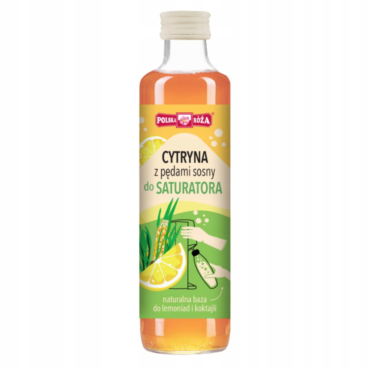 POLSKA RÓŻA Syrop Cytryna z Pędami Sosny do Saturatora Lemoniada 250ml