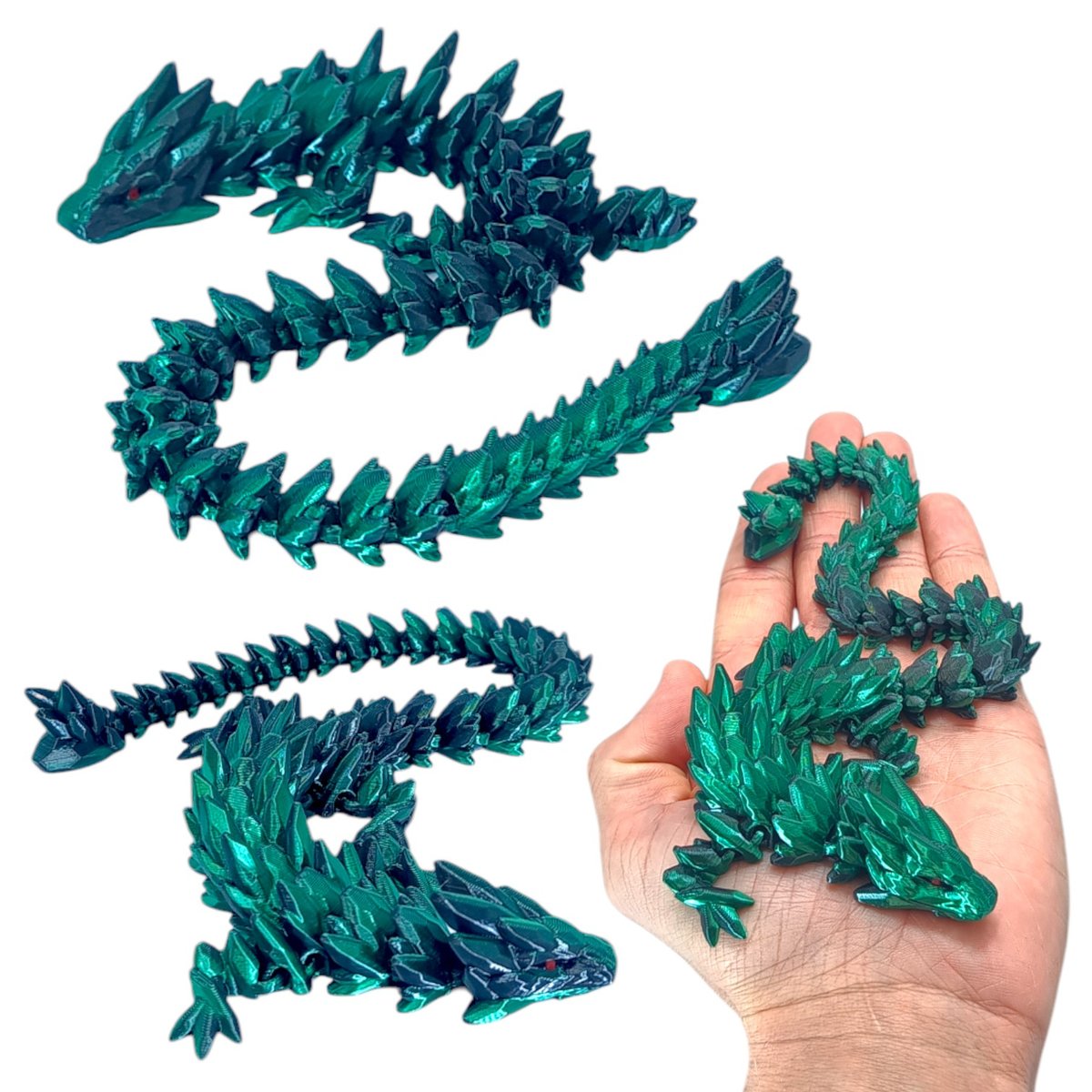 GemStone Dragon, Klejnotowy Smok Mini, 32cm Długość, Figurka Przegubowa