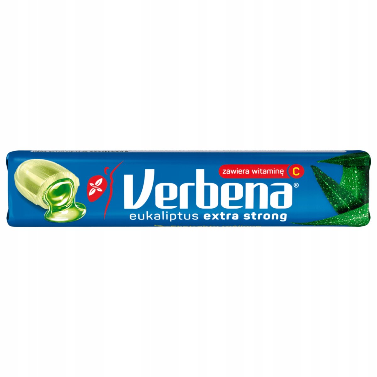 VERBENA Cukierki Ziołowe Eukaliptus z Witaminą C i Mentolem 32g