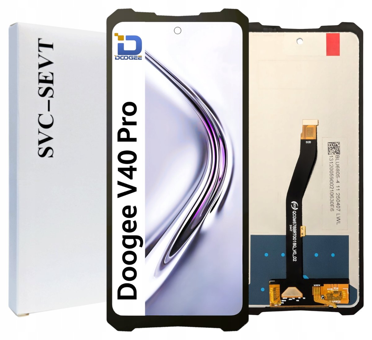 Wyświetlacz do Doogee V40 Pro Ekran LCD Oryginał Zila