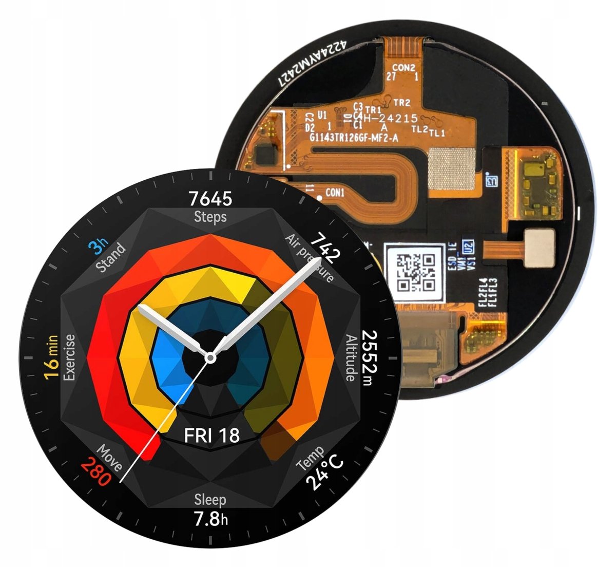 Wyświetlacz do Huawei Watch GT 5 46mm Ekran LCD Oryginał Zila VLI-B19