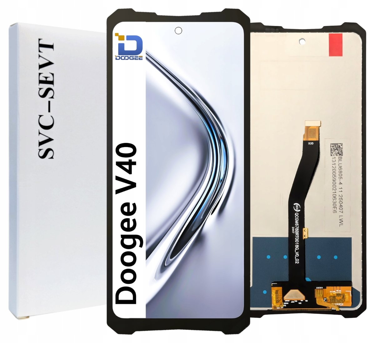 Wyświetlacz do Doogee V40 Ekran LCD Oryginał Zila