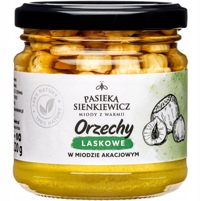 ORZECHY LASKOWE W MIODZIE 220g