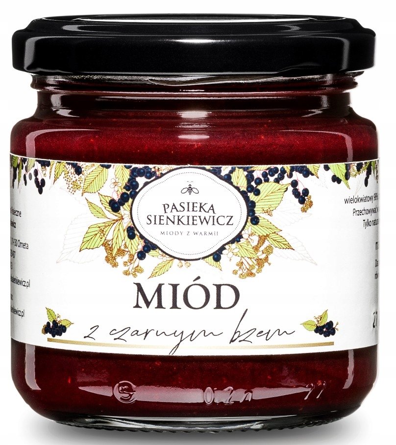 MIÓD Z CZARNYM BZEM 250G