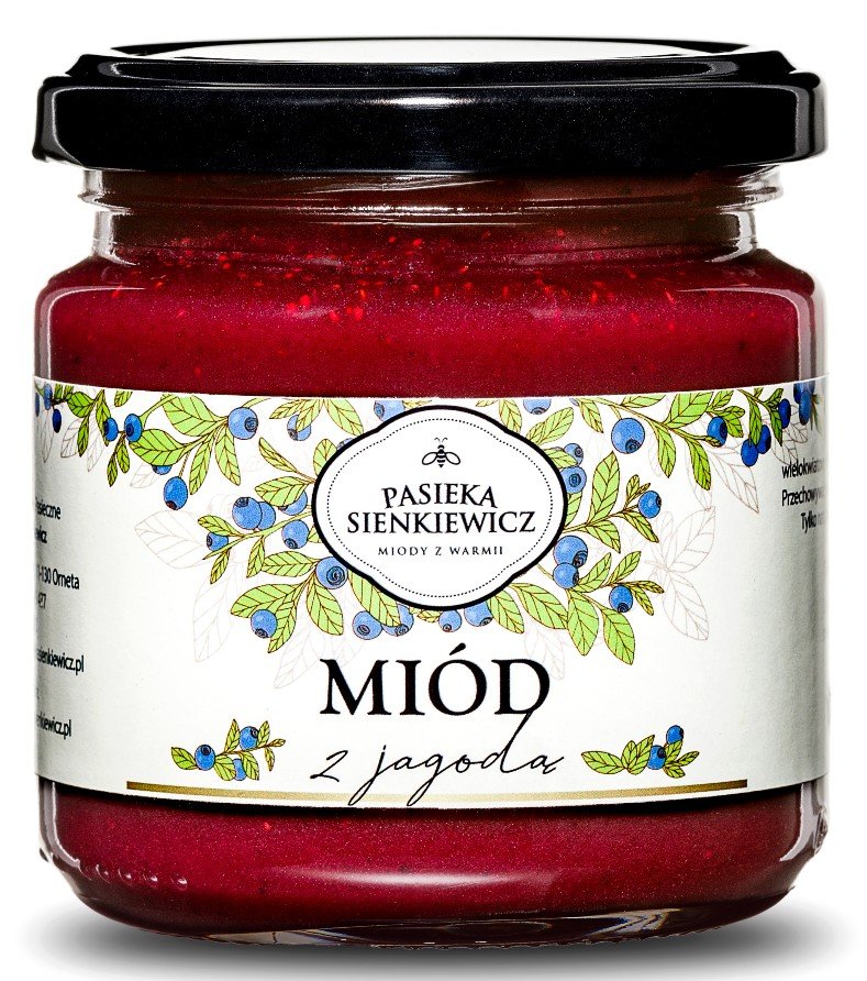 MIÓD Z JAGODĄ 250G