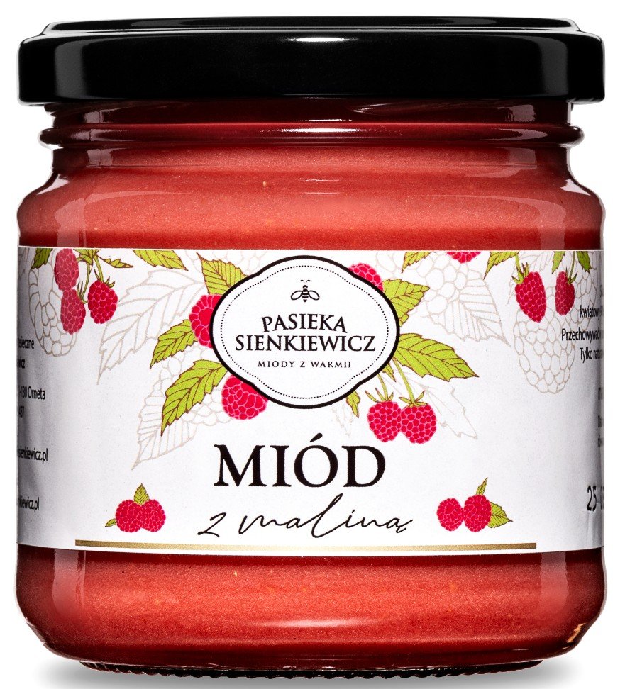 MIÓD Z MALINĄ 250G