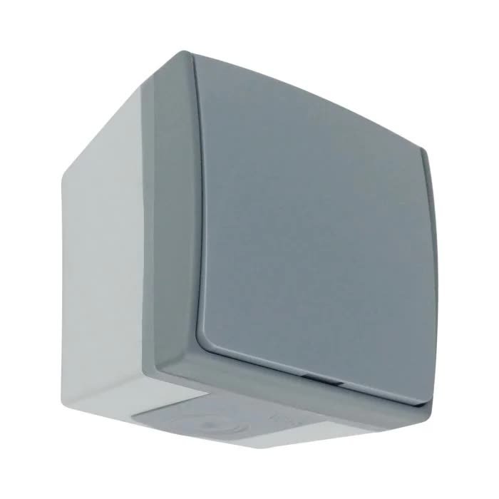 Natynkowe gniazdo pojedyncze schuko IP55 szaro-grafitowe 2P+Z AQUATIC PRO OR-OE-7405(GS)/GR ORNO