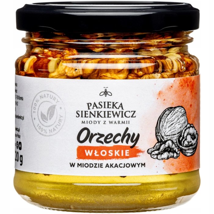 ORZECHY WŁOSKIE W MIODZIE 220g