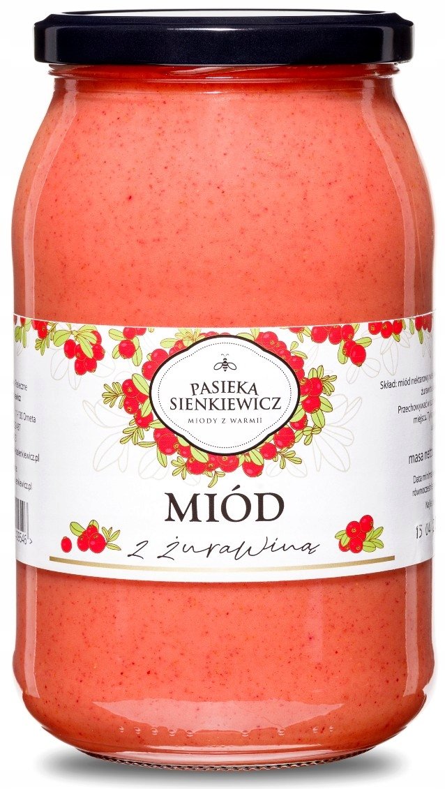 MIÓD Z ŻURAWINĄ 1200G