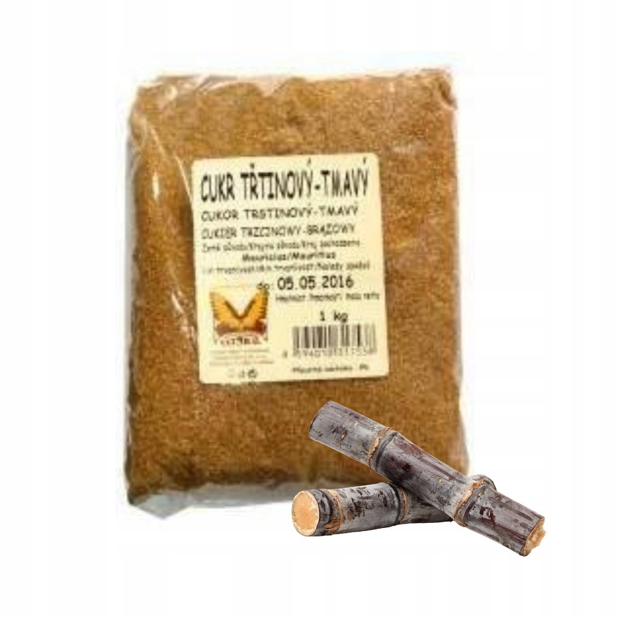Cukier Trzcinowy Ciemny 1Kg Natural