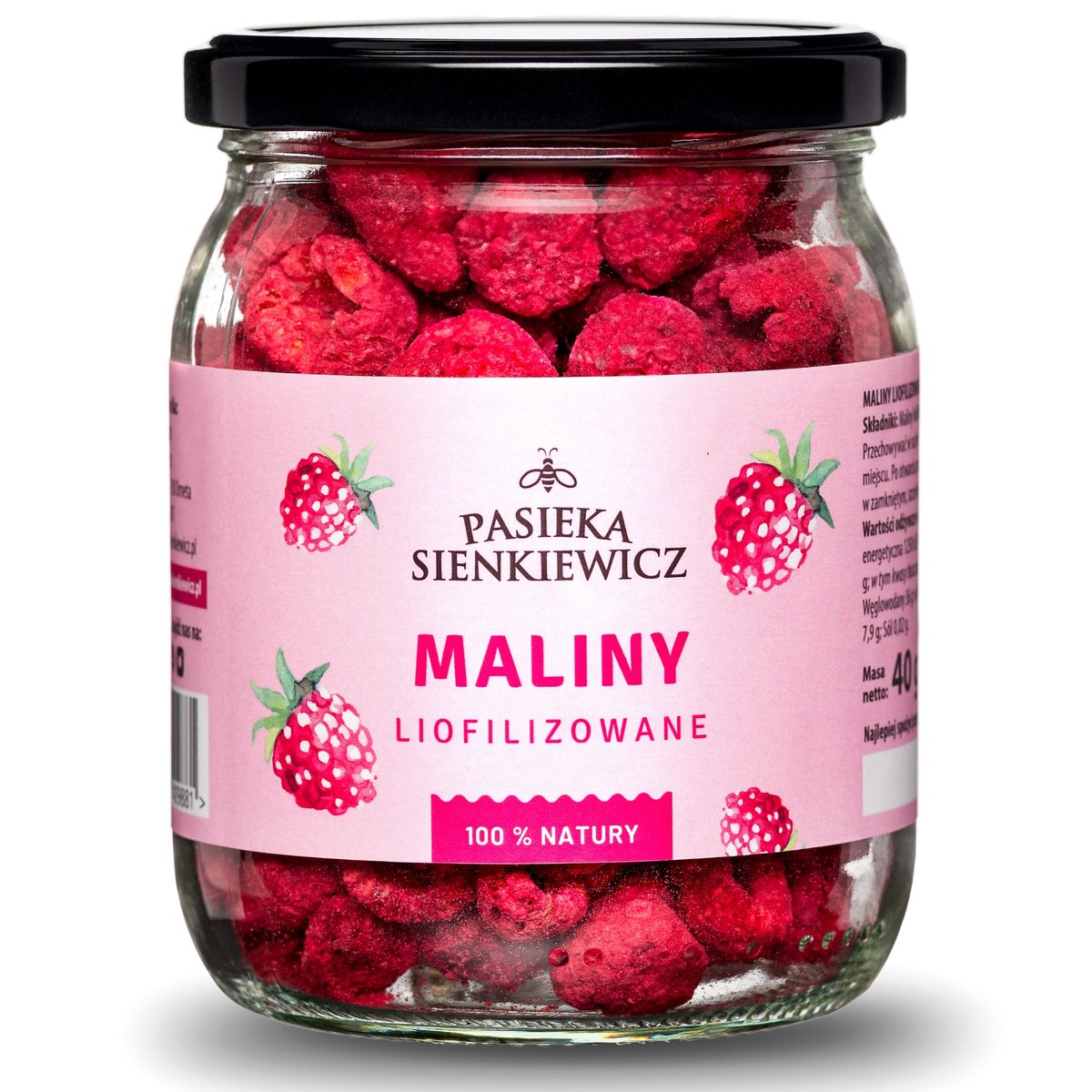 MALINY LIOFILIZOWANE 40g