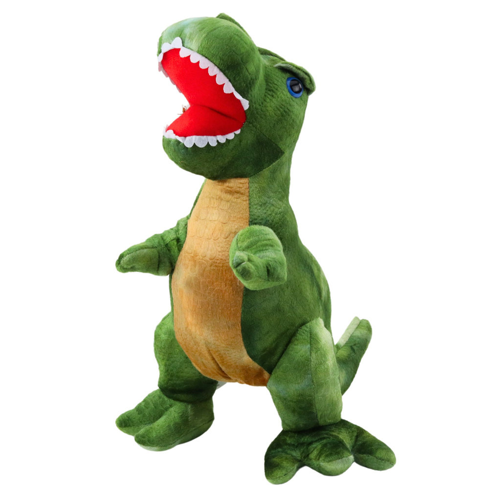 DLA DZIECI PLUSZOWA MASKOTKA DINOZAUR SKÓRY ZIELONY