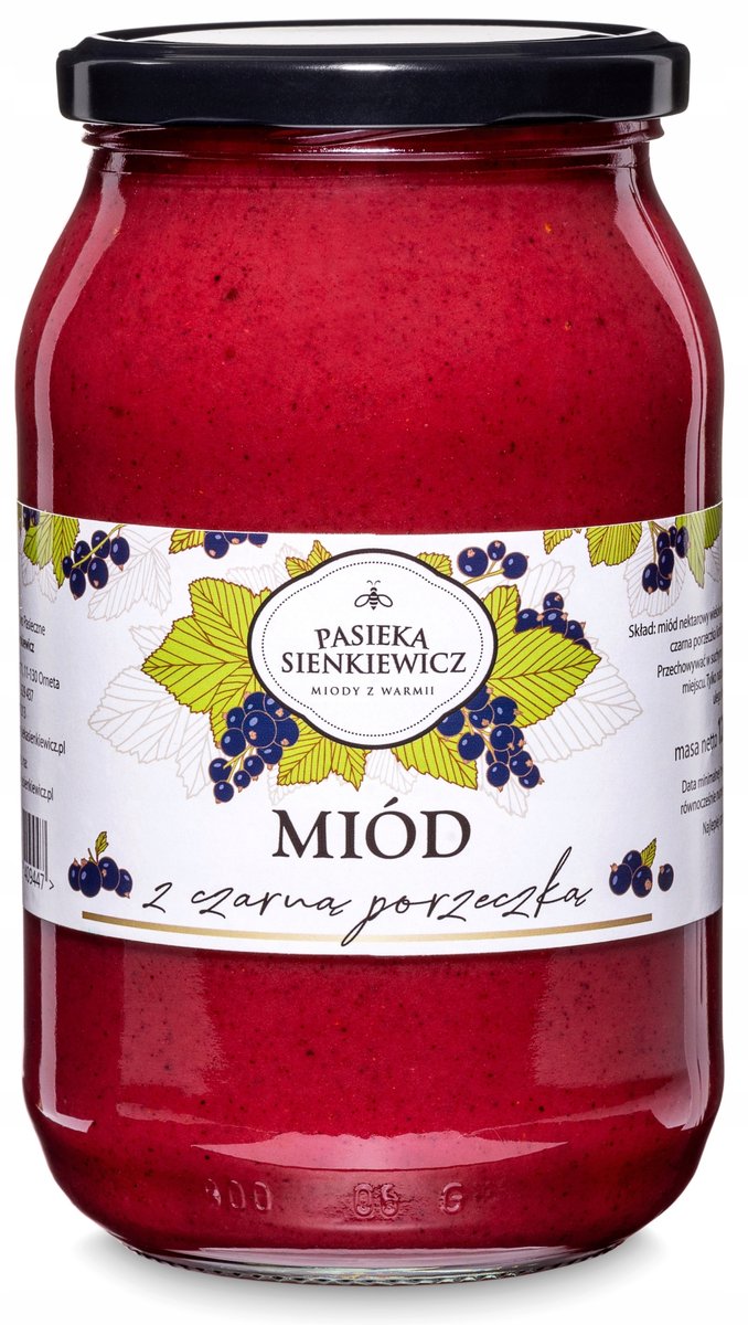 MIÓD Z CZARNĄ PORZECZKĄ 1200G