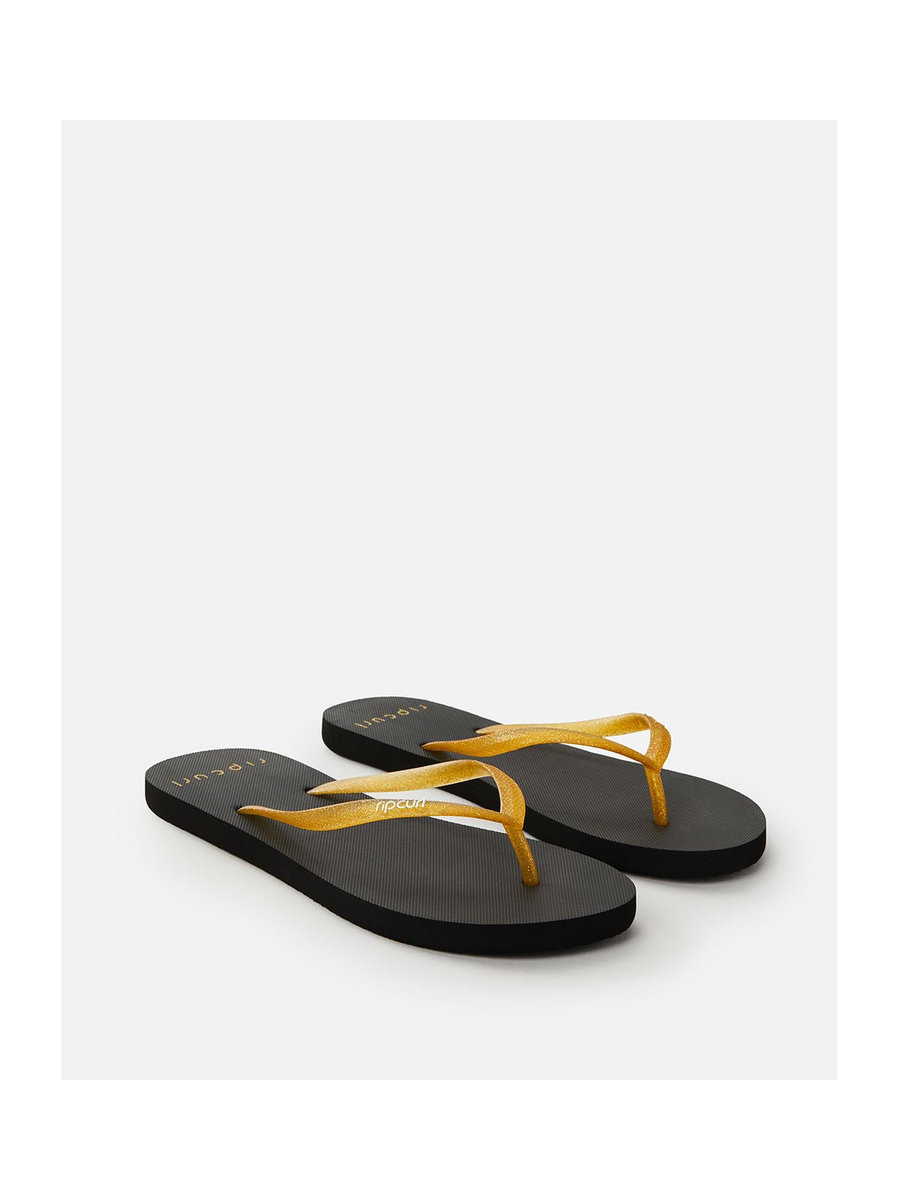 Japonki damskie plażowe RIP CURL Glitter - czarny/złoty 38