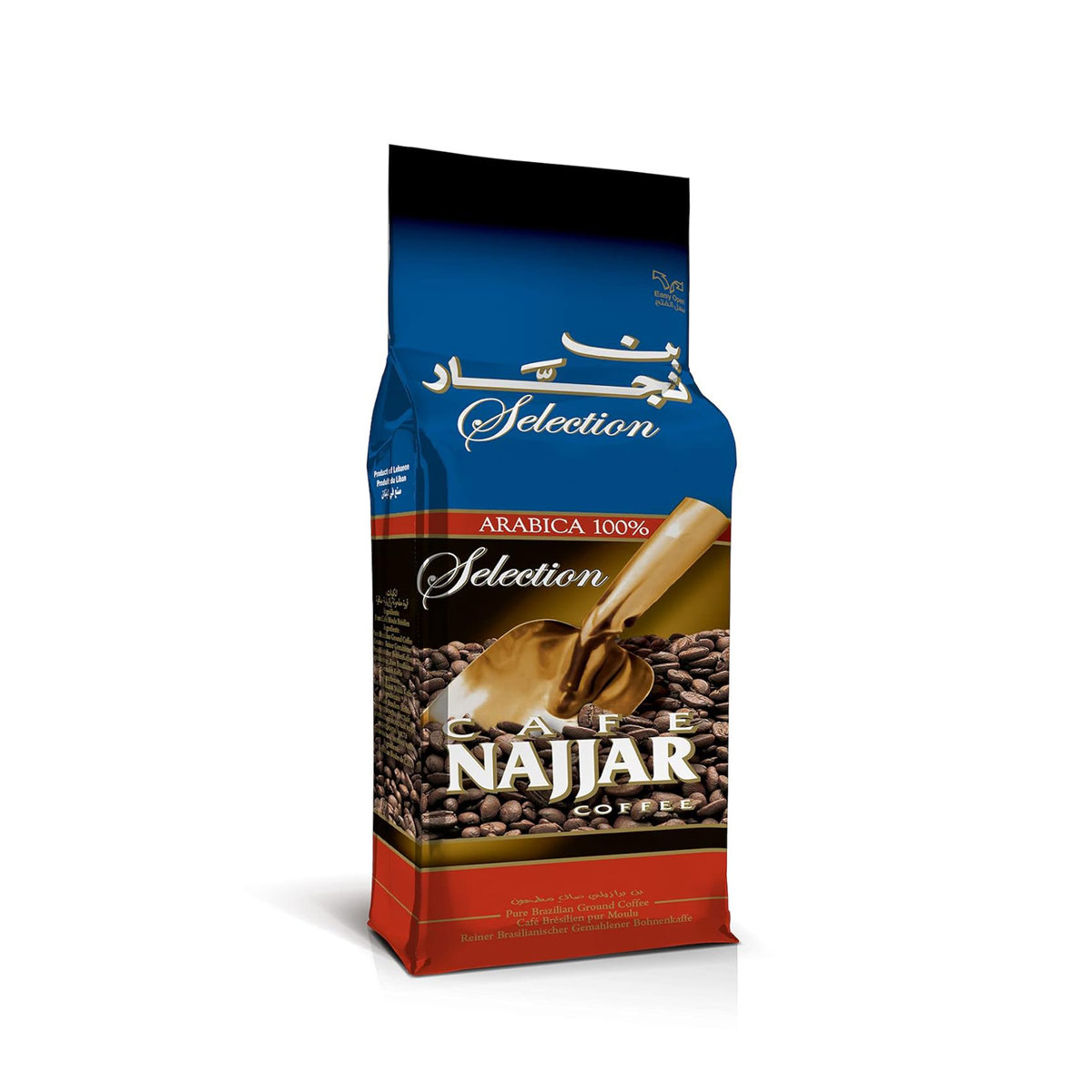 Kawa Mielona Czarna Arabica Klasyczna 450g Najjar Libańska