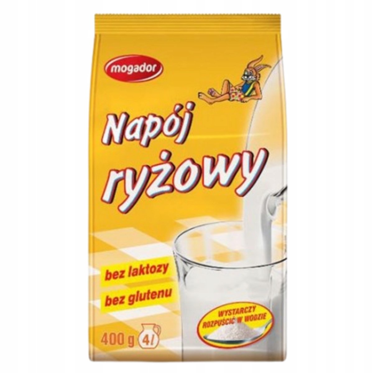 MOGADOR Napój Ryżowy Bez Laktozy i Glutenu Wysoka Jakość 400g