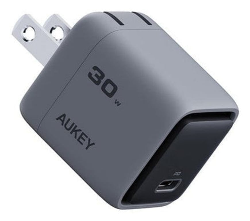 AUKEY Comet Mini Słuchawki, Laptop, Smartfon, Tablet Szary Prąd przemienny Szybkie ładowanie Wewnętrzna