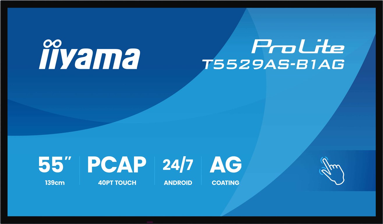iiyama T5529AS-B1AG signage display Interaktywny płaski panel 138,7 cm (54.6