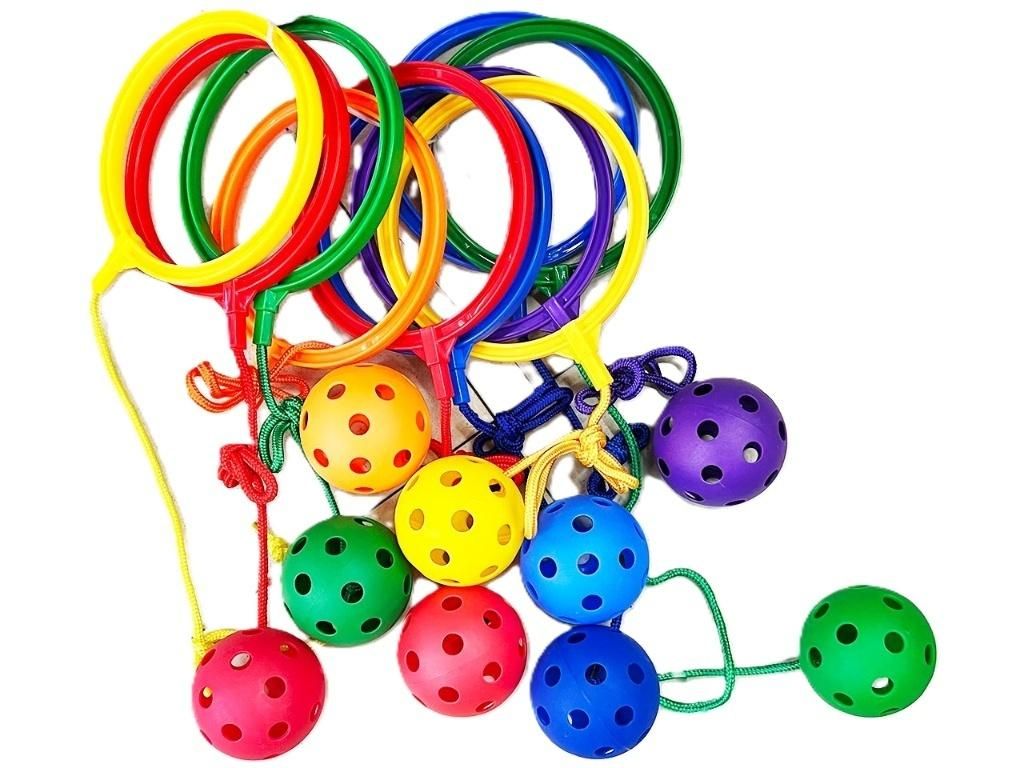 Hula hop na nogę 6 kol mix - zabawka