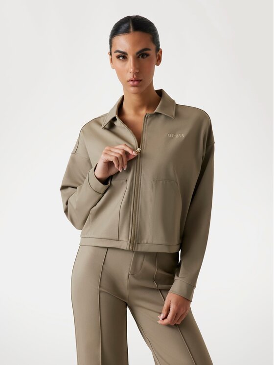 Guess Kurtka przejściowa 177289 Brązowy Classic Fit