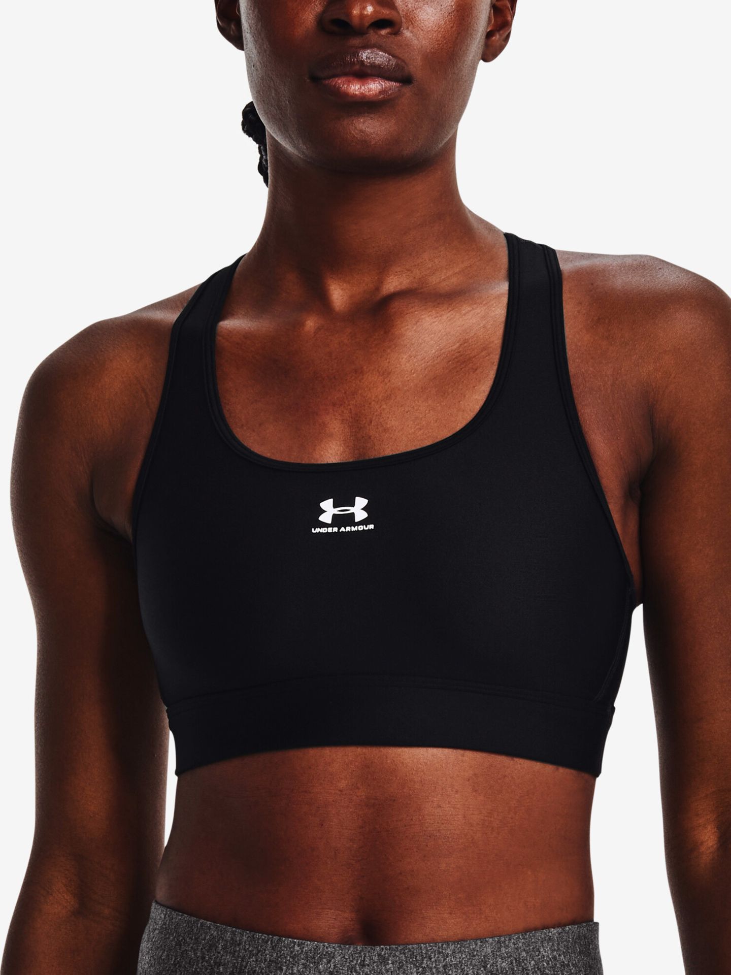 Biustonosz damski Under Armour HG Mid Padless-BLK M