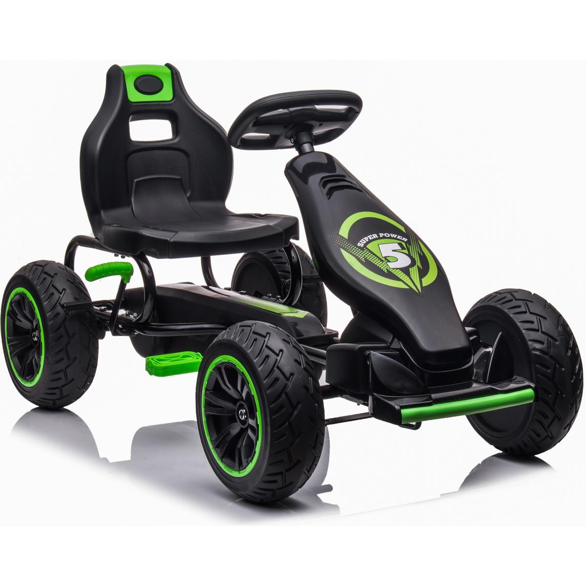 Gokart na pedały ENERO 18 Czarno-zielony