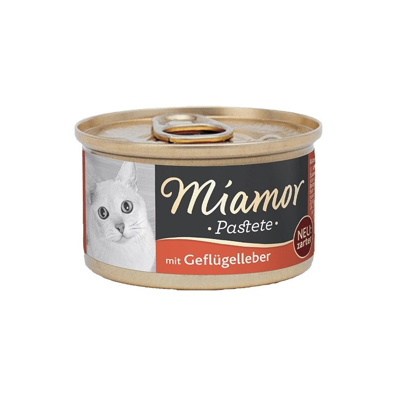MIAMOR Pasztet mięsny Drób i wątroba 85g dla kota