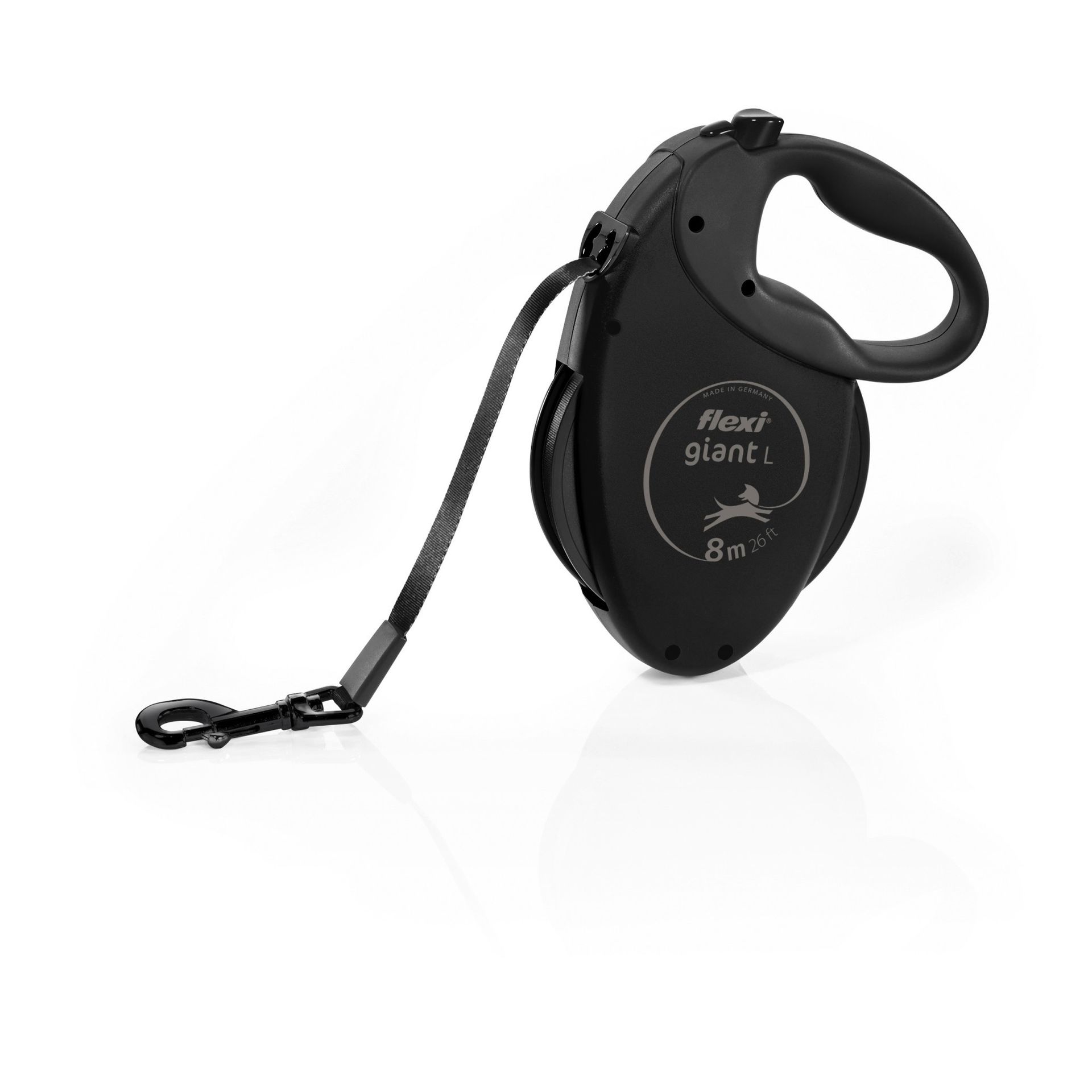 FLEXI Giant Taśma Black Edition - automatyczna smycz dla psa - 8m