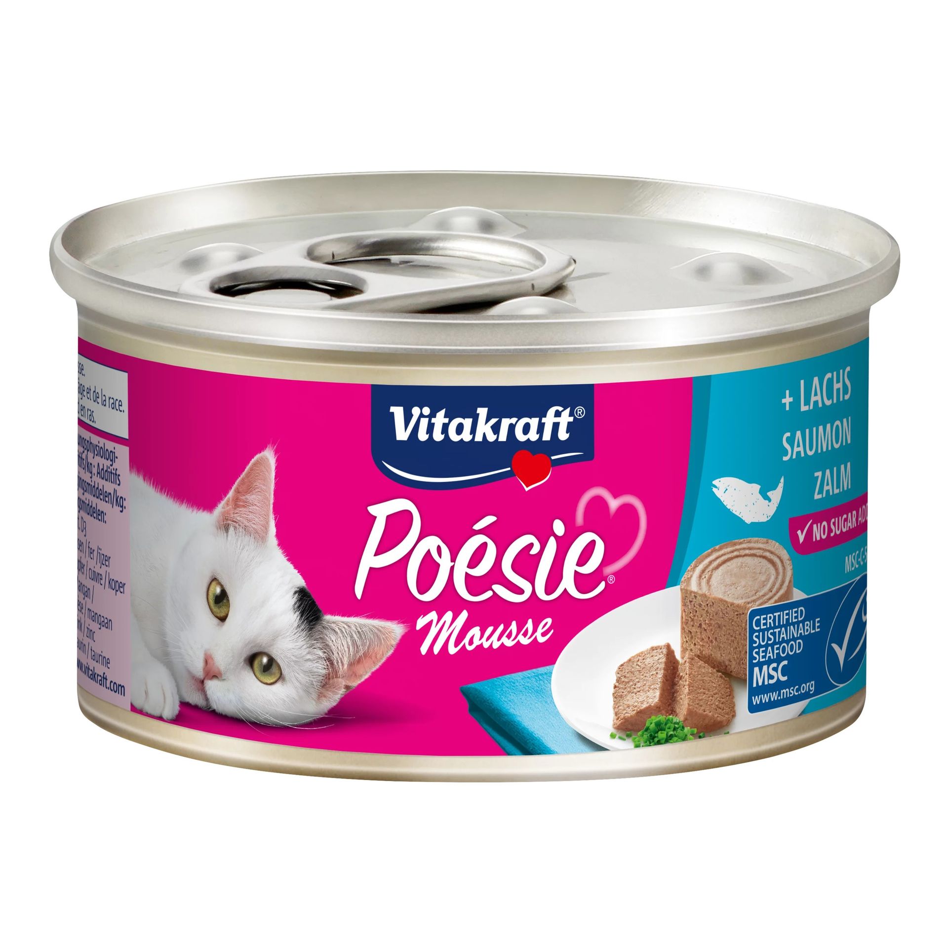 VITAKRAFT Poésie Mousse Łosoś - mokra karma dla kota - 85g