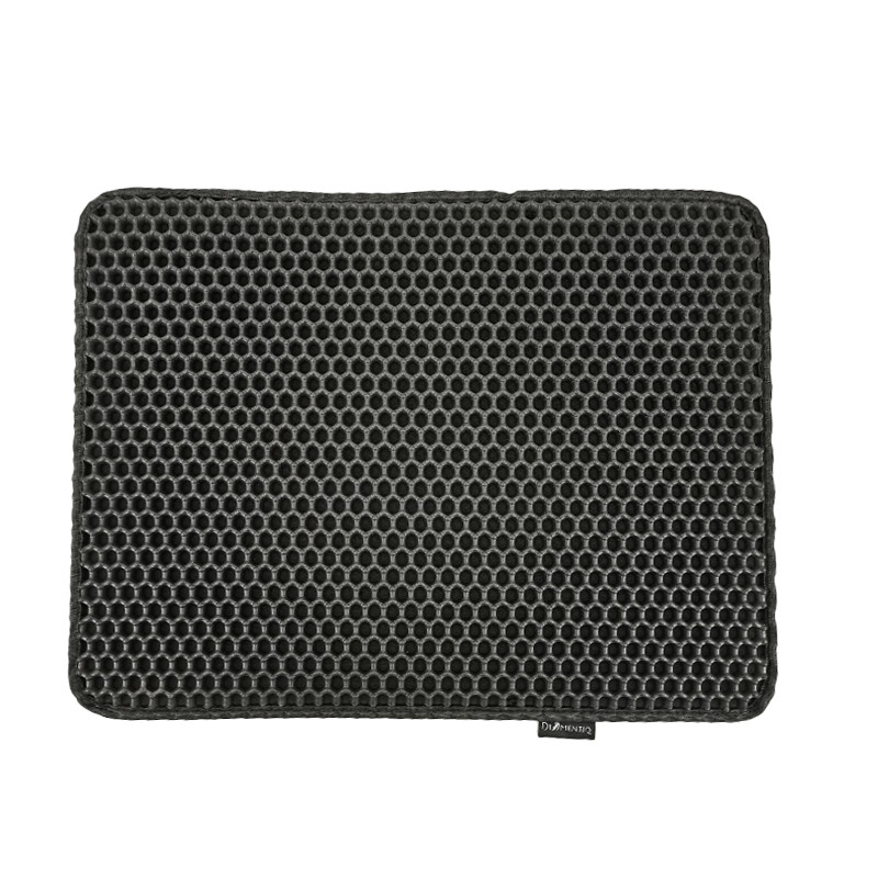 DIAMENTIQ Mata dla kota czarny prostokąt - wycieraczka pod kuwetę dla kota - 40 x 50cm