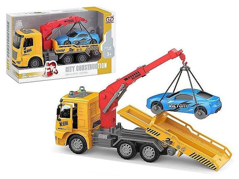 Laweta z autem światło i dźwięk Adar - zabawka