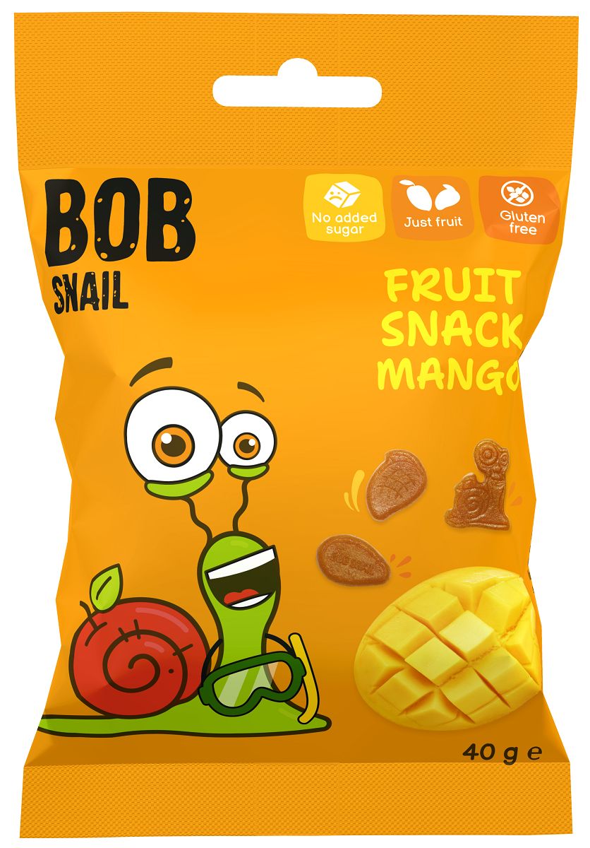 Żelki Mango BEZ Żelatyny Bezglutenowe 40 g - BOB Snail
