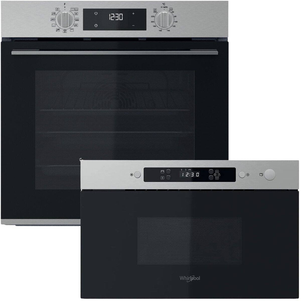 Zestaw AGD do zabudowy Whirlpool Piekarnik elektryczny z OMK58HR0X + Kuchenka mikrofalowa MBNA900X