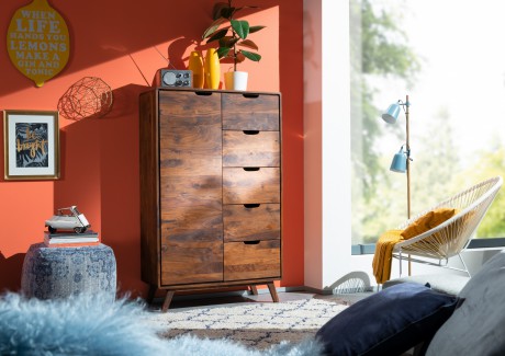MALMO 2 Komoda #109 Palisander olejowany 90x40x145 cm
