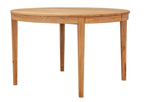 STOCKHOLM Stół okrągły rozkładany #55 Dąb olejowany 120x120-170 cm