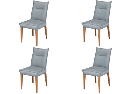 SEATTLE Krzesło Tapicerowane, komplet 4 szt. #14 Jasny Szary 51x61x94 cm