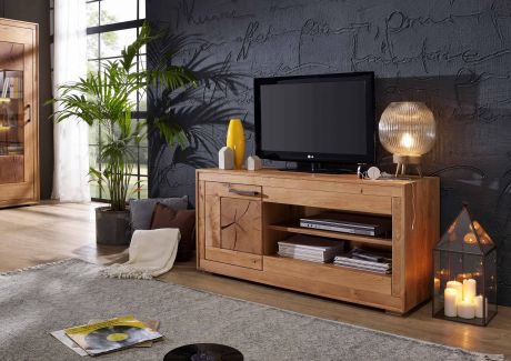 NICEA Szafka RTV #03 Dąb dziki olejowany 130x46x62 cm