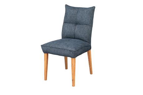SEATTLE Krzesło Tapicerowane #17 Ciemny Szaro-Granatowy 51x62x94 cm